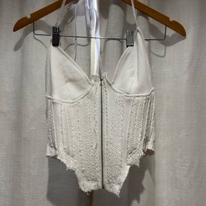 Pretty Little Thing Zip Front Corset